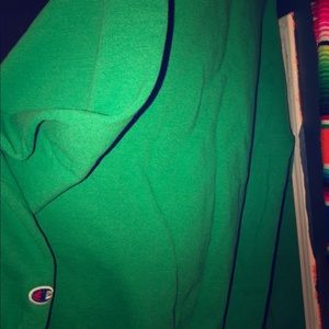 Size small green champion crew neck sweatshirt